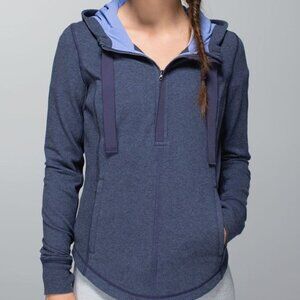 Lululemon Post Sweat Pullover Half Zip Hoodie Size 4